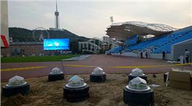 大连火车头体育馆光导照明 大连火车头体育馆光导照明