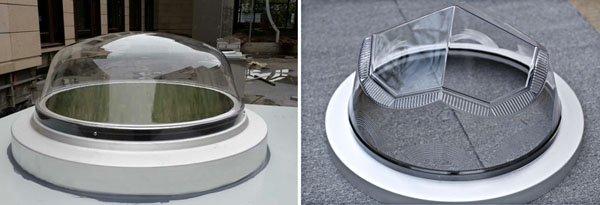 香港正能量半球形采光罩与钻石形采光罩 香港正能量半球形采光罩与钻石形采光罩