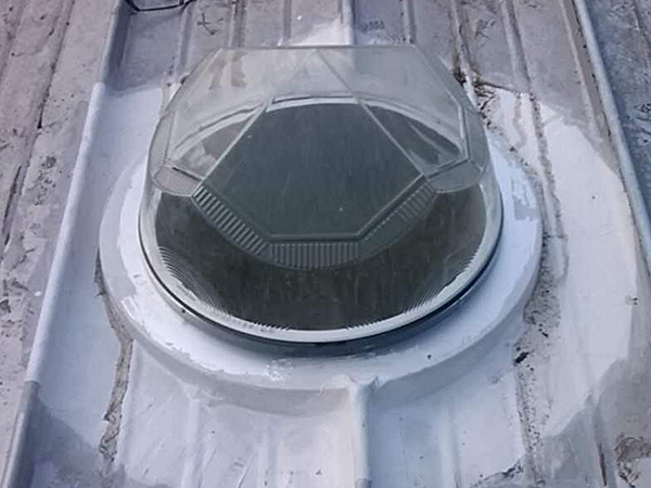 安装在屋顶的采光器