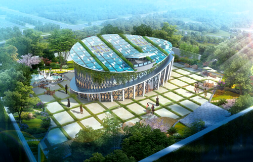 重庆京天能投零碳馆无电照明系统应用