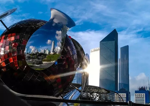 绿色生态无电照明点缀广州市环境监测与预警中心